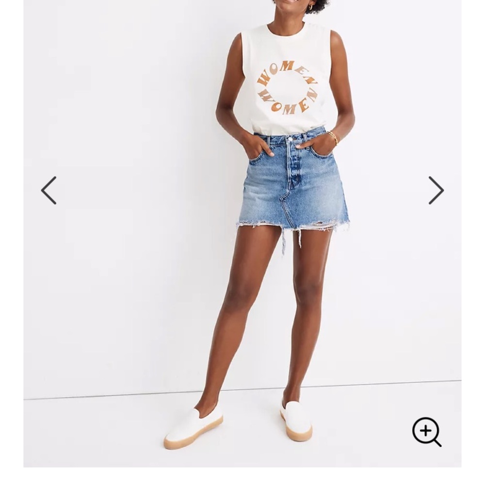 Relaxed mini skirt in rose hill wash